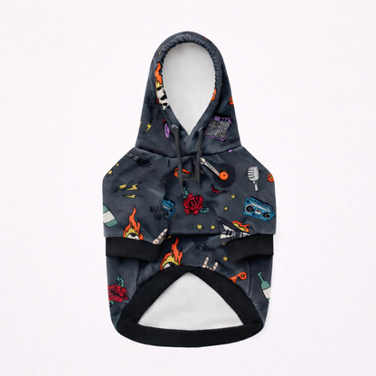 Hondenhoodie Met Retro Design