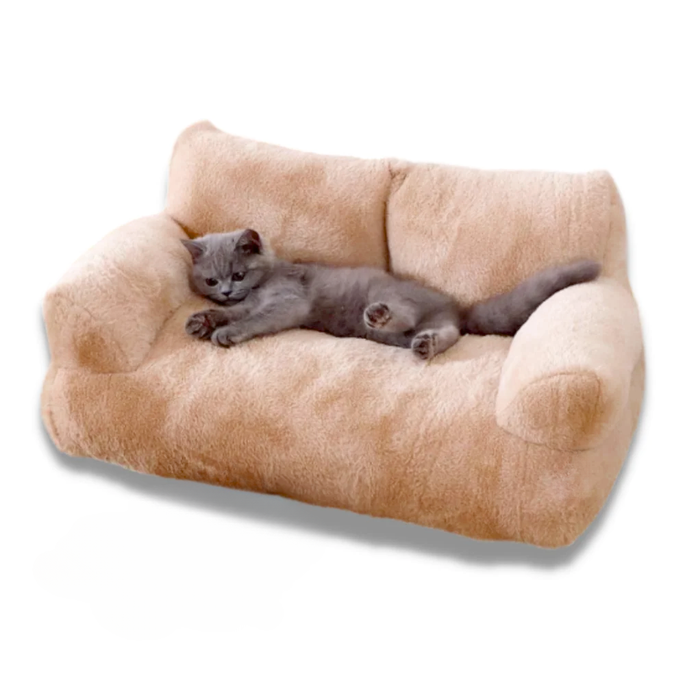 Knusse Dierenzetel Luxe Pluche Hondenbank & Kattenzetel Comfortabel Wasbaar Dierenbed