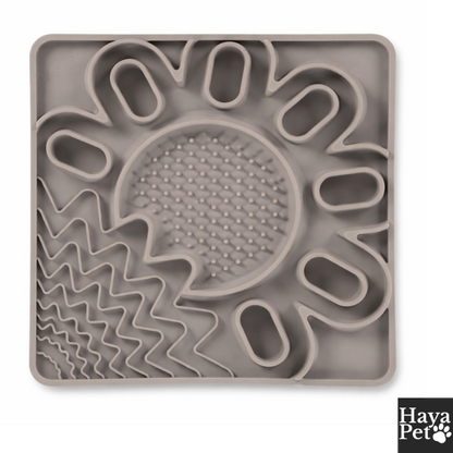 Square Lick Mat For Dogs With Raised Edge