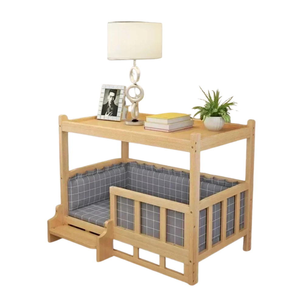 Honden Verhoogd Houten Bed | Wasbaar Schuim