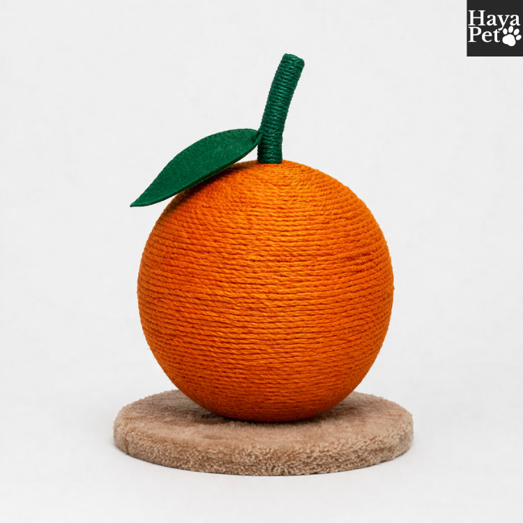 Oranje Krabbal Voor Katten Met Verhoogde Speelstang