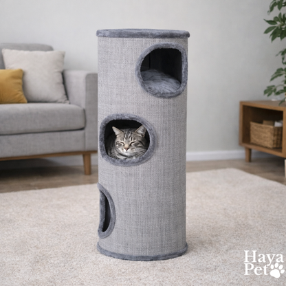 Cat Play Tunnel With Peek-Through Openings | Anthracite