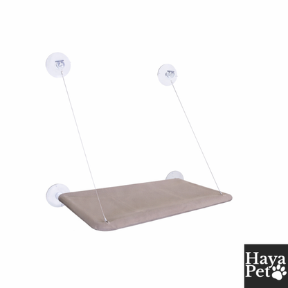 Raam Kattenbed Met Uitzicht | Zandkleur