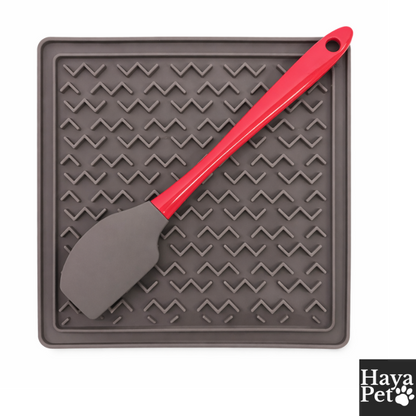 Vierkante Likmat Voor Honden Met Spatel