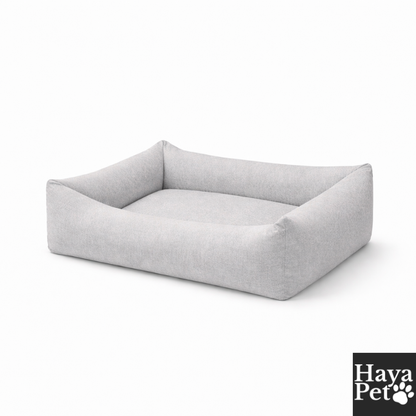 Light Gray Dog Bed With Removable Cover