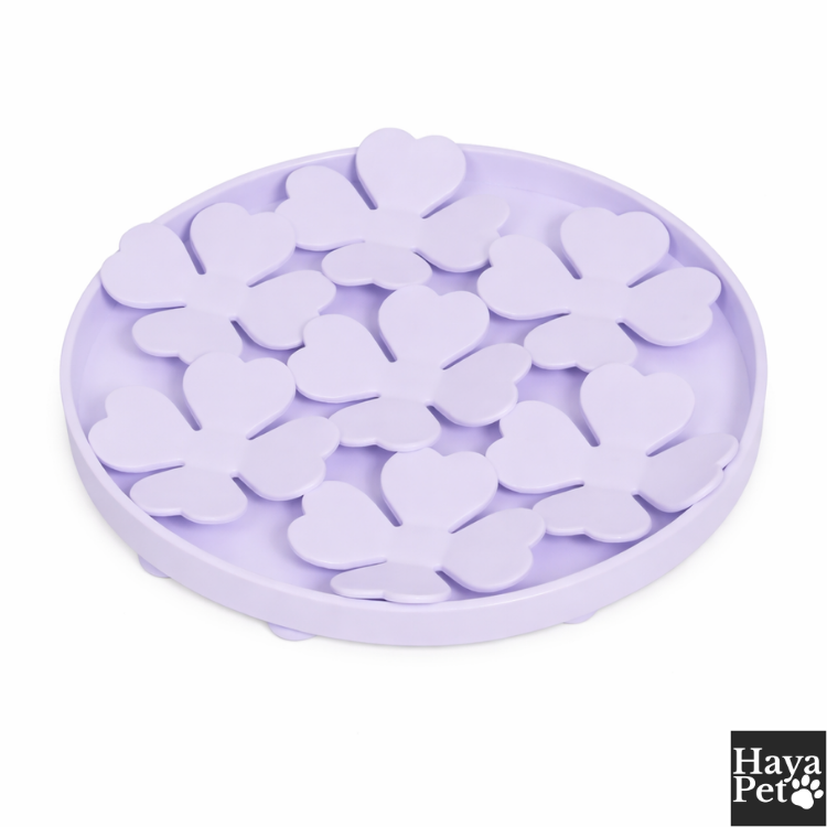 Bloemvormige Anti-Schrokbak Voor Honden Met Zuignap