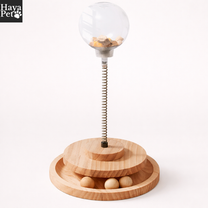 Kattenspeeltje Met Ballenbaan En Veer