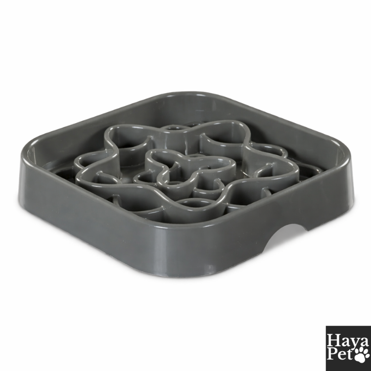 Vierkante Anti-Schrok Voerbak Voor Honden Met Antislipbodem