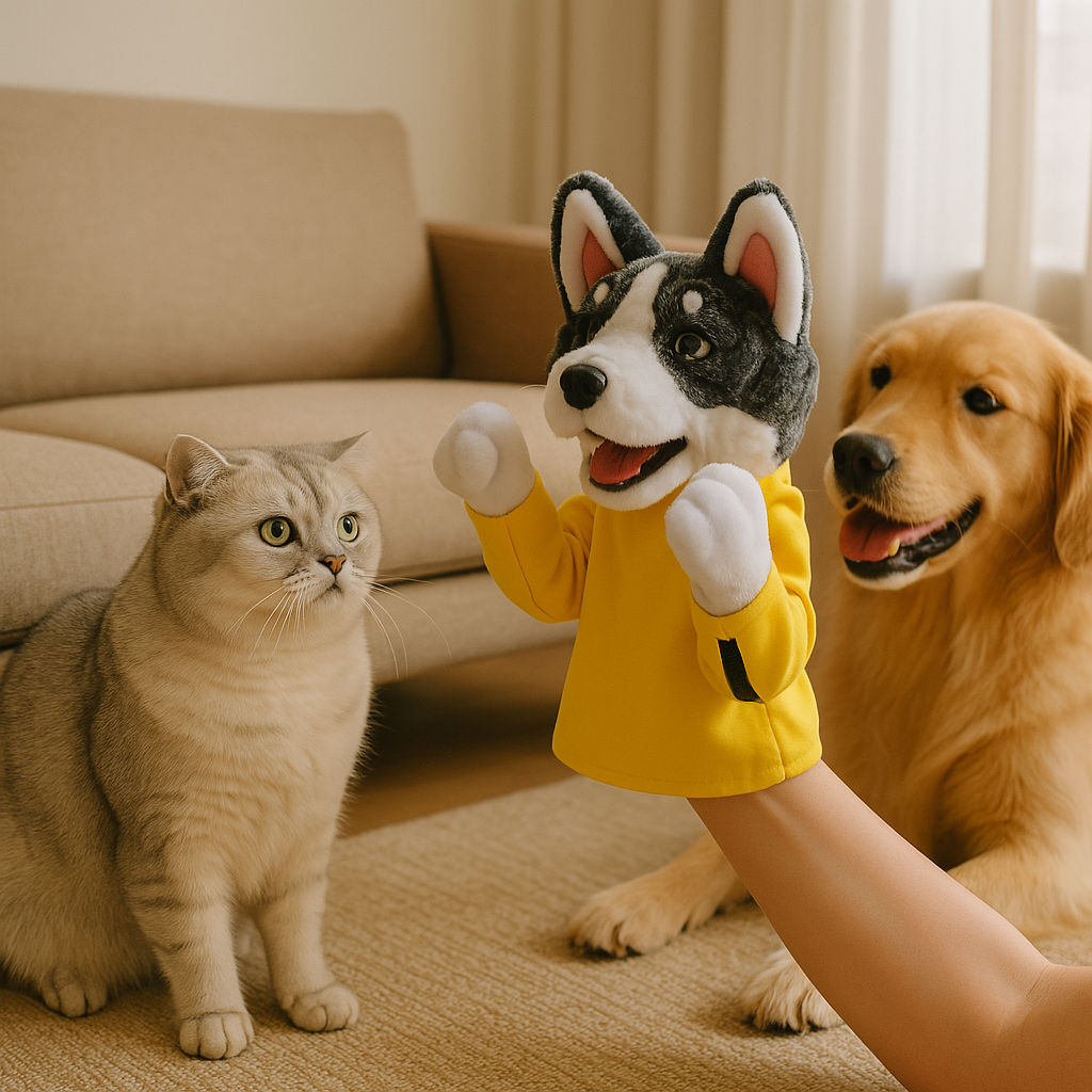 Speelgoed Huisdier Interactief Huisdierspeelgoed Bokshandpop Voor Honden & Katten
