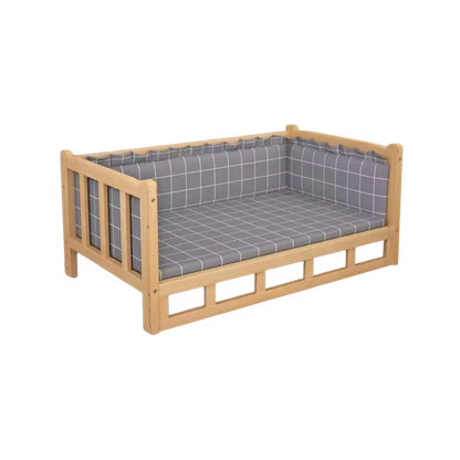Honden Verhoogd Houten Bed | Wasbaar Schuim