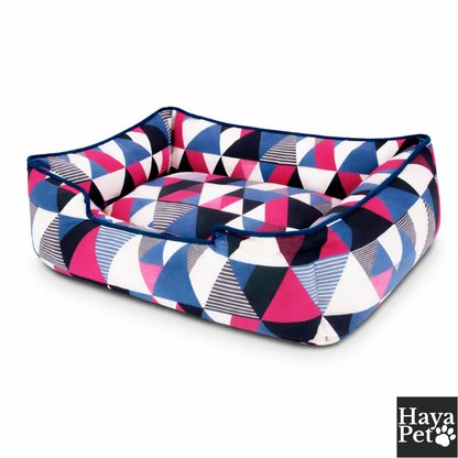 Dog Bed With Geometric Pattern