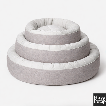 Rond Hondenbed Voor Warme Dagen Met Wasbare Hoes