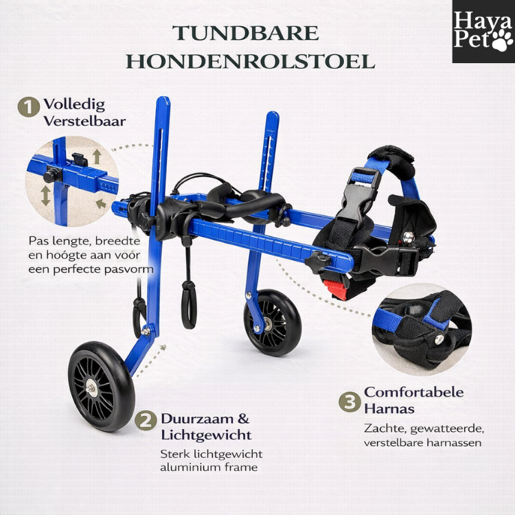 Mini Hondenrolstoel Voor Achterpootondersteuning