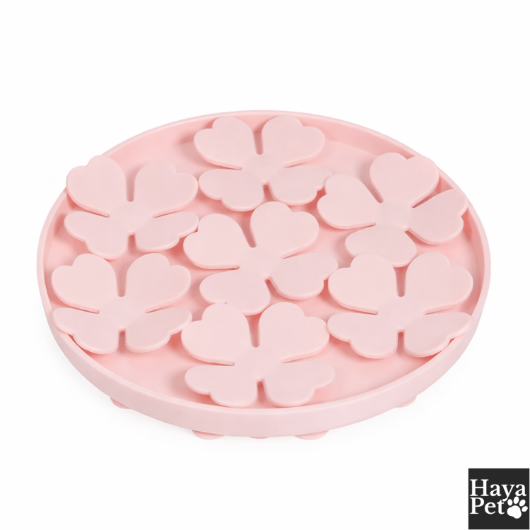 Bloemvormige Anti-Schrokbak Voor Honden Met Zuignap