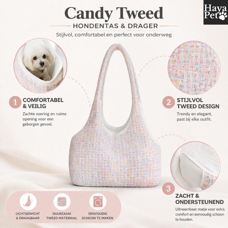 Hondendraagtas Met Veiligheidslijn En Binnenvak