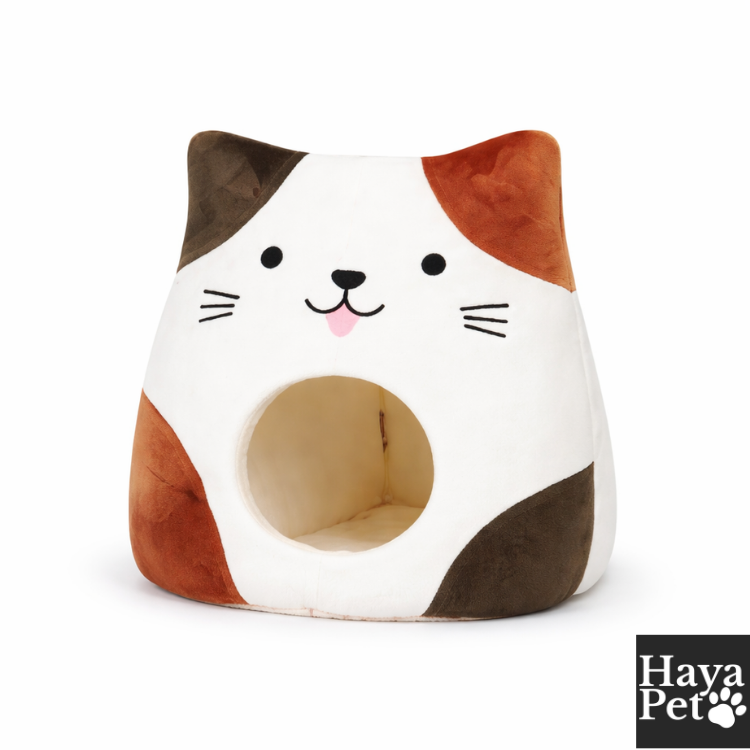 Cat Sleeping Cave With Cat Face