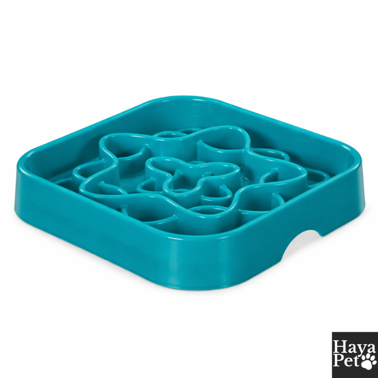 Vierkante Anti-Schrok Voerbak Voor Honden Met Antislipbodem