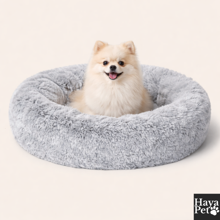 Zilvergrijs Hondenbed Met Opstaande Rand En Antislipbodem
