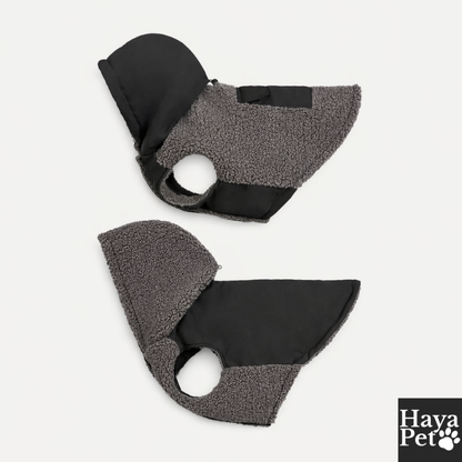 Dubbelzijdige Hondenjas In Grijs En Zwart