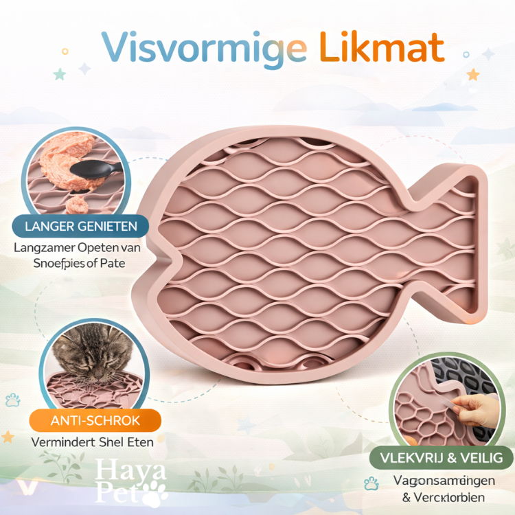 Katten Speelkussen In Visvorm