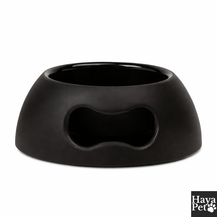 Zwarte Hondenvoerbak Met Antislipbodem