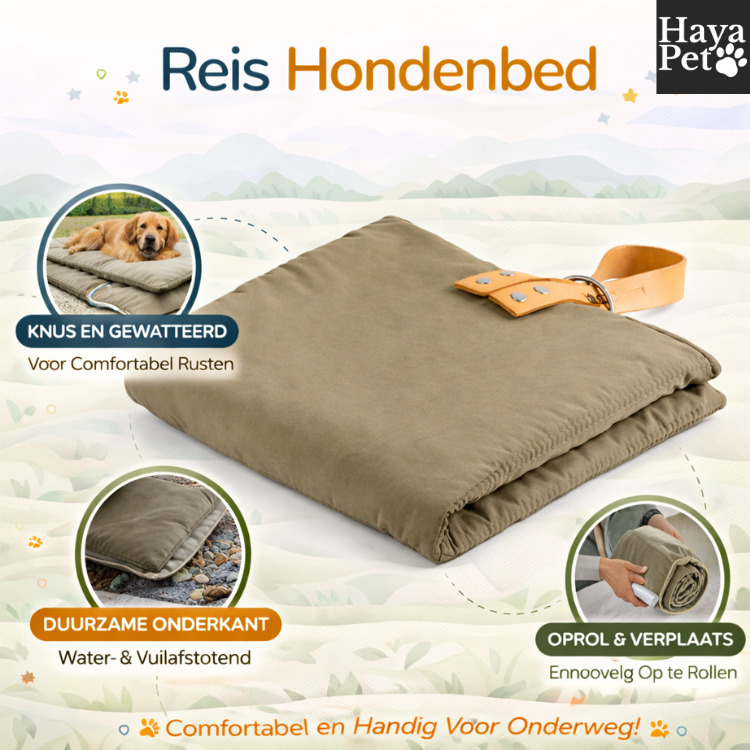 Draagbare Honden Slaapmat | Taupe