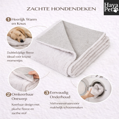 Taupe Dog Blanket For Home And Travel