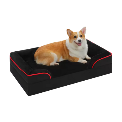 Honden Orthopedisch Bed | Wasbare Corduroy Bank