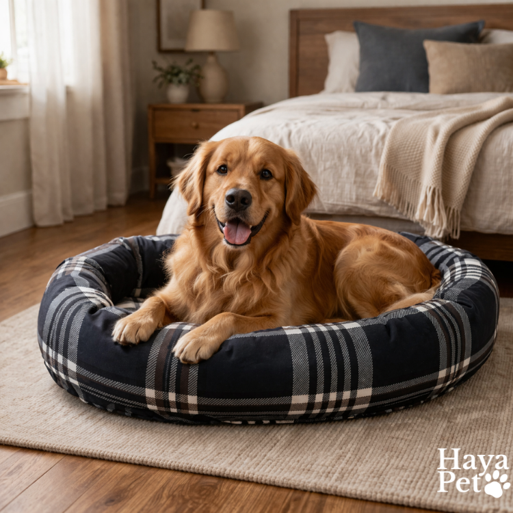 Ovaal Nestbed Voor Honden Met Los Binnenkussen