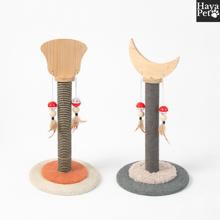 Kattenkrabpaal Met Halvemaan- Of Waaiervorm