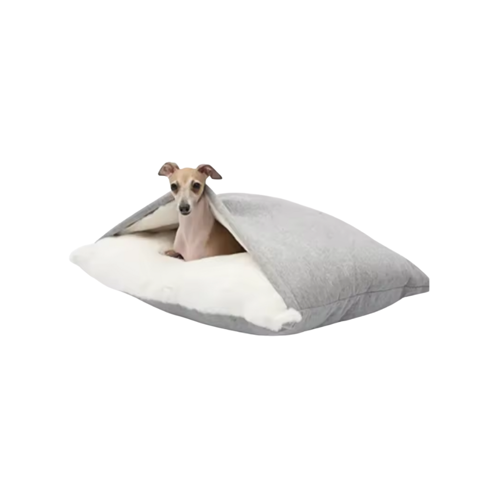 Hondenbed met Aangehechte Deken | Wasbaar Kussen