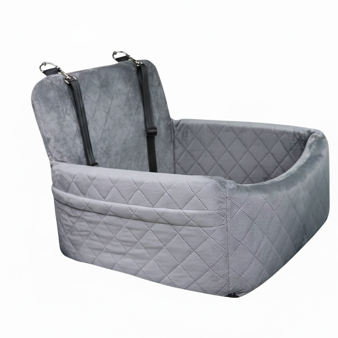 Autostoel van kunstleer voor huisdieren | Voorste en Achterste Rij Honden