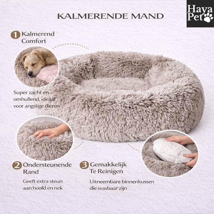 Rond Hondenbed Met Opstaande Rand En Antislipbodem