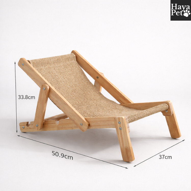 Verstelbare Krabligstoel Voor Katten Met Verwisselbaar Krabpaneel