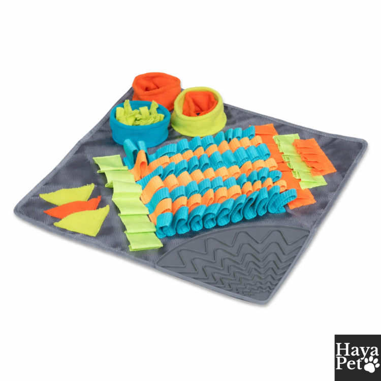 Vierkante Snuffelmat Met Uitneembare Likmat Voor Honden