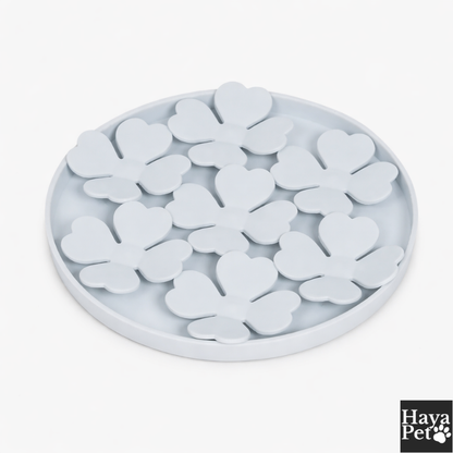 Bloemvormige Anti-Schrokbak Voor Honden Met Zuignap