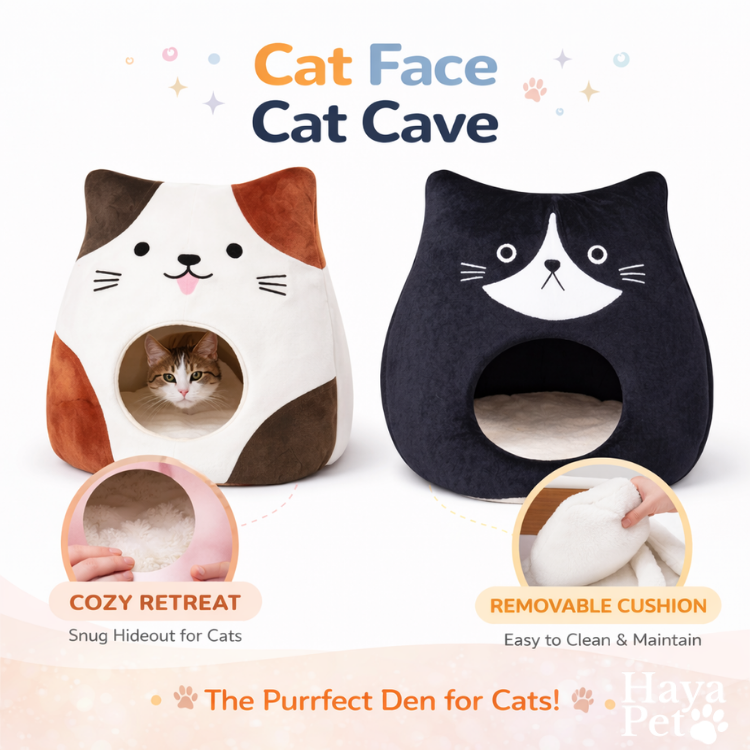 Cat Sleeping Cave With Cat Face