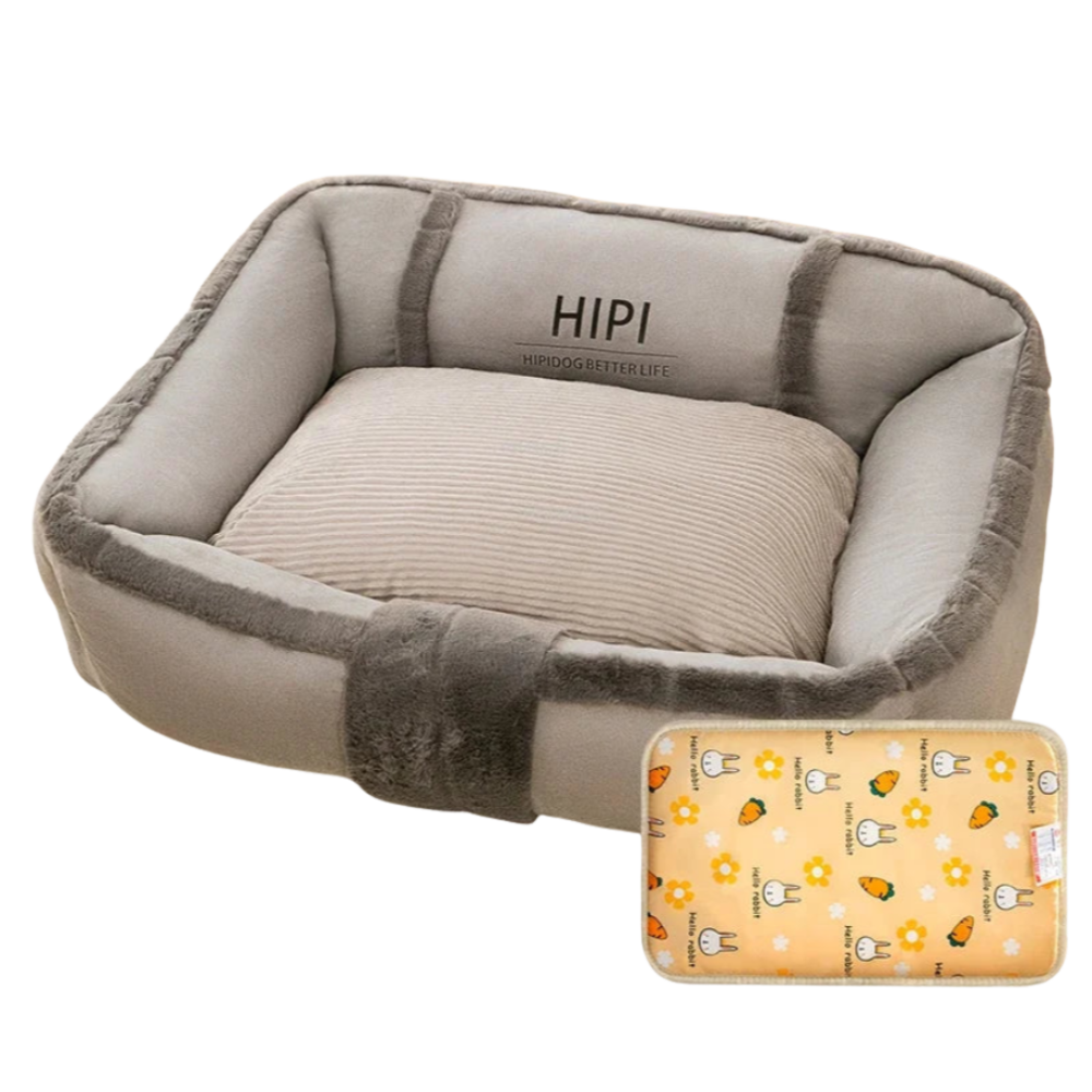 Large Dog Kennel | Washable Chew-Proof Dog Mat