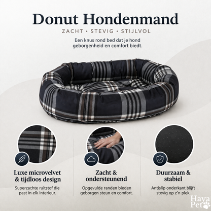 Ovaal Nestbed Voor Honden Met Los Binnenkussen