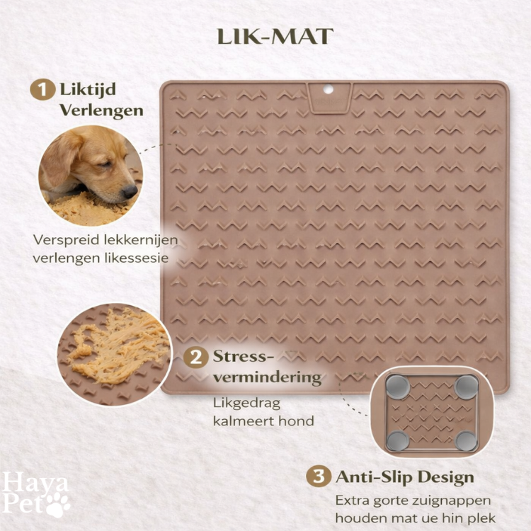 Grote Likmat Voor Honden Met Antislipontwerp