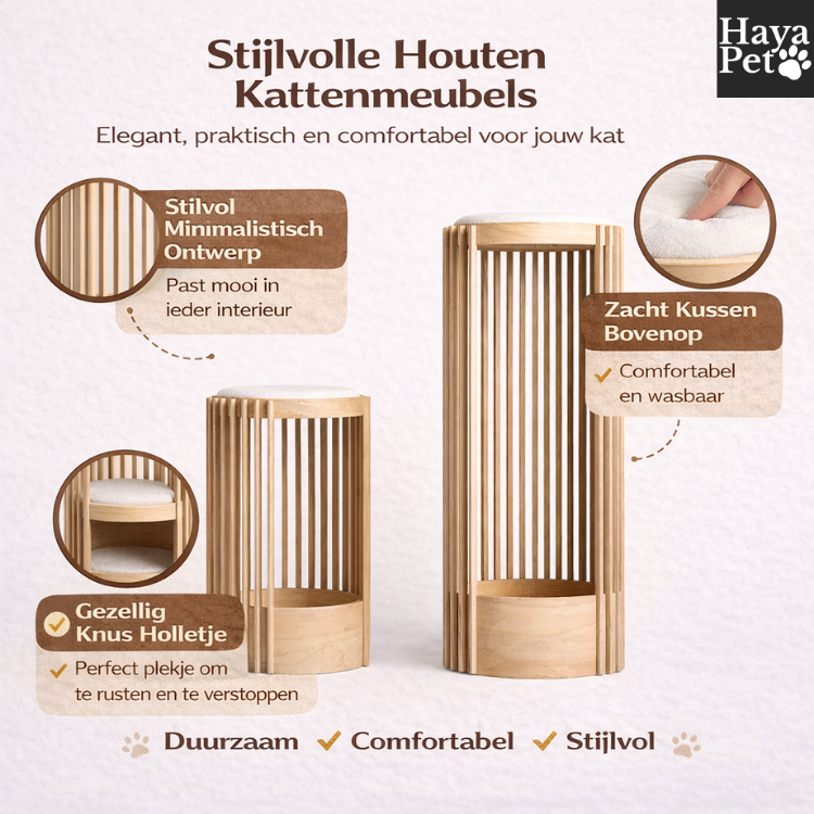 Kattentoren Met Onderste Slaapruimte En Bovenligplek