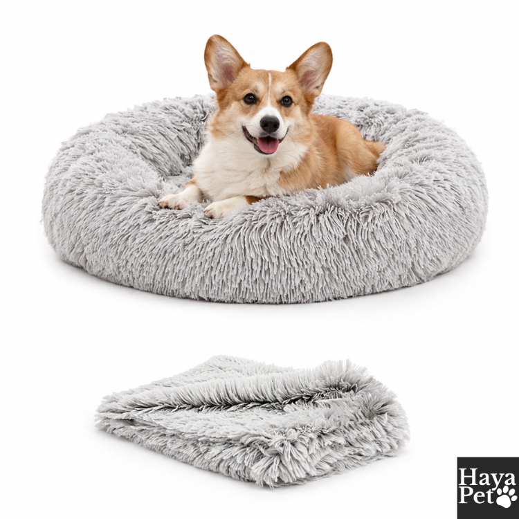 Rond Donutbed Voor Honden Met Bijpassende Deken