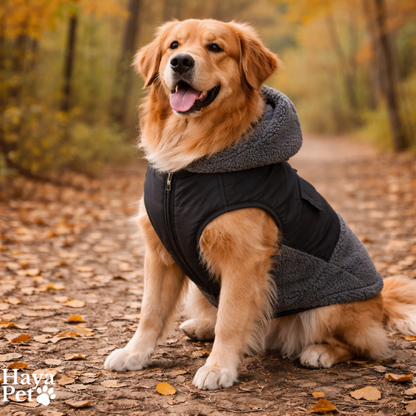 Dubbelzijdige Hondenjas In Grijs En Zwart