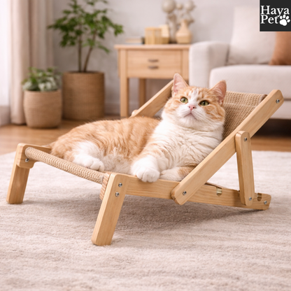 Verstelbare Krabligstoel Voor Katten Met Verwisselbaar Krabpaneel