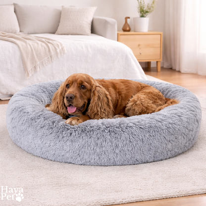 Zilvergrijs Hondenbed Met Opstaande Rand En Antislipbodem