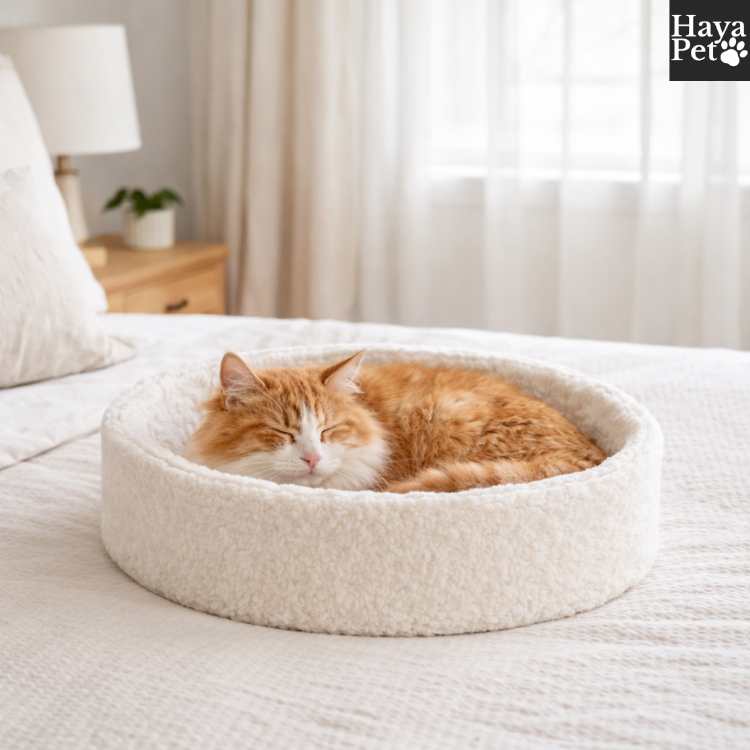 Nest-Shaped Cat Bed With Curved Edge