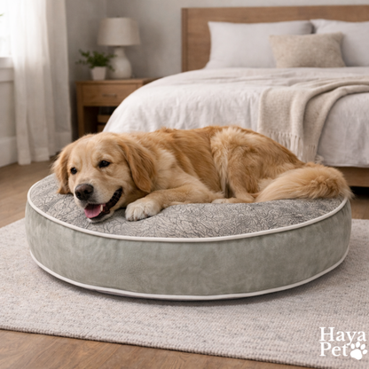 Rond Hondenbed Met Afneembare Hoes
