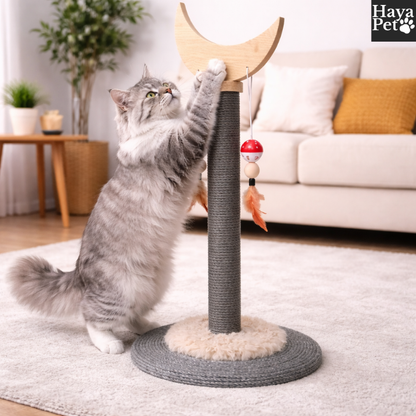 Kattenkrabpaal Met Halvemaan- Of Waaiervorm