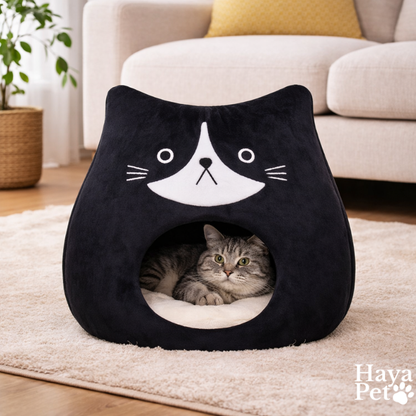 Cat Sleeping Cave With Cat Face
