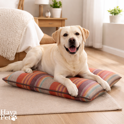 Rectangular Lying Cushion For Dogs With Removable Cover